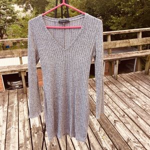 Dynamite Long-Sleeve Grey Dress (Size S)
